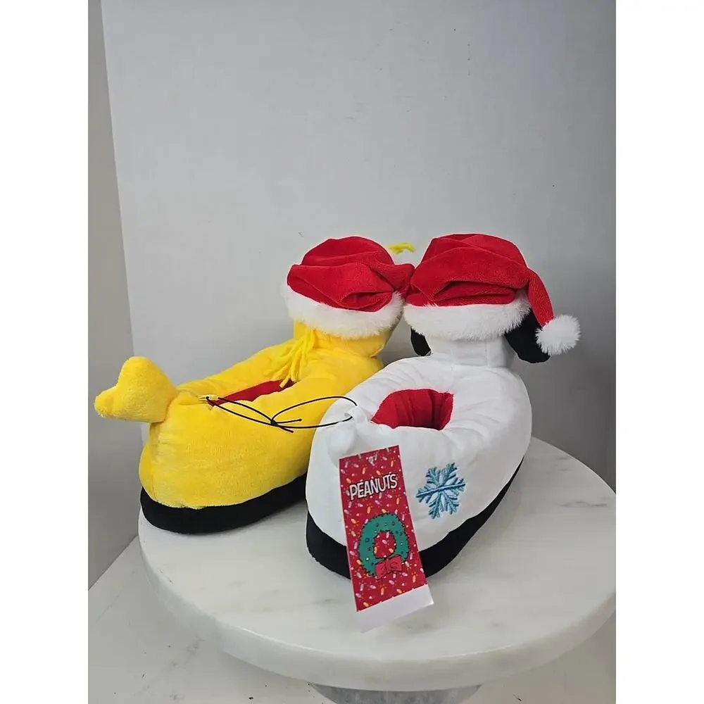 Adult Peanuts Snoopy Woodstock Slippers Men Size 9-10
